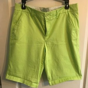 Lime green shorts size 12